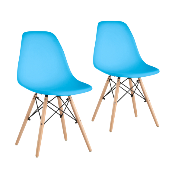 Кухонные стулья Ergozen Eames DSW Pro (2 шт комплект) голубой