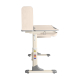 Комплект Anatomica Genius парта + кресло + надстройка + выдвижной ящик + подставка для книг клен/серый с серым креслом Armata