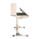 Комплект Anatomica Genius парта + кресло + надстройка + выдвижной ящик + подставка для книг клен/серый с серым креслом Armata